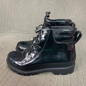 Circus By Sam Edelman Womens Size 9 Black Patent Combat Boots